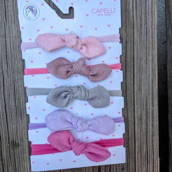 Lot De 2 Bandeaux 'Capelli Kids New York' Pour Enfant - Couleurs Argent/Rose/Or, Neuf Étiqueté